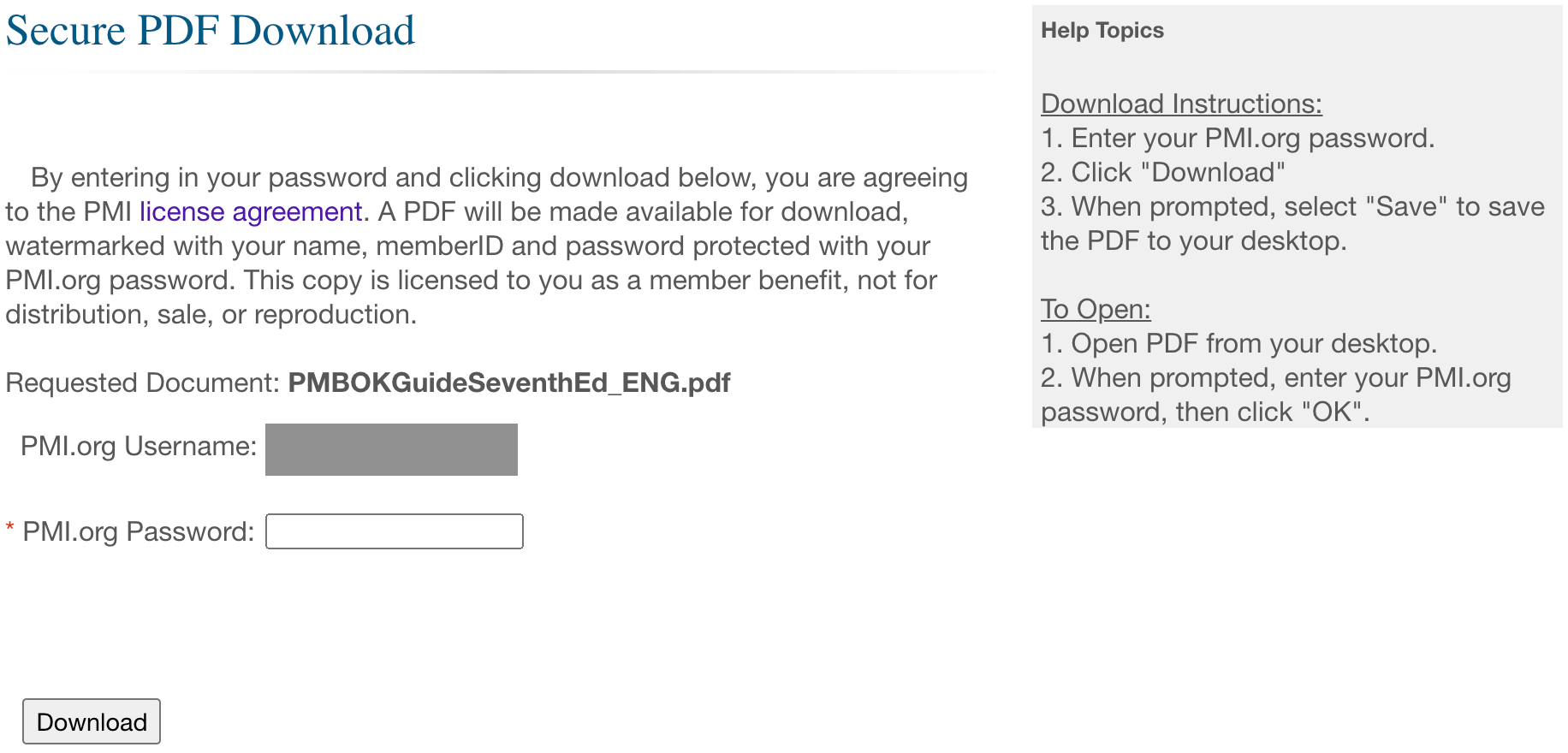 PMBOK Guide 7th Edition Secure PDF Download Page PMBOK Guide 7th Edition Secure PDF Download Page